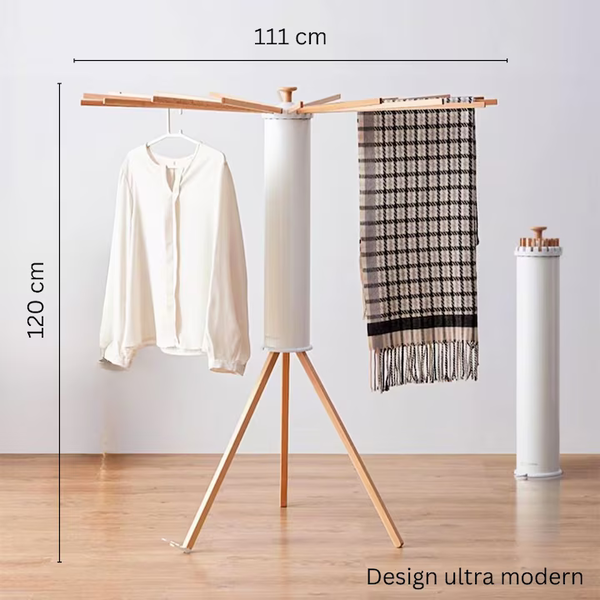Suport de Haine Pliabil din Lemn